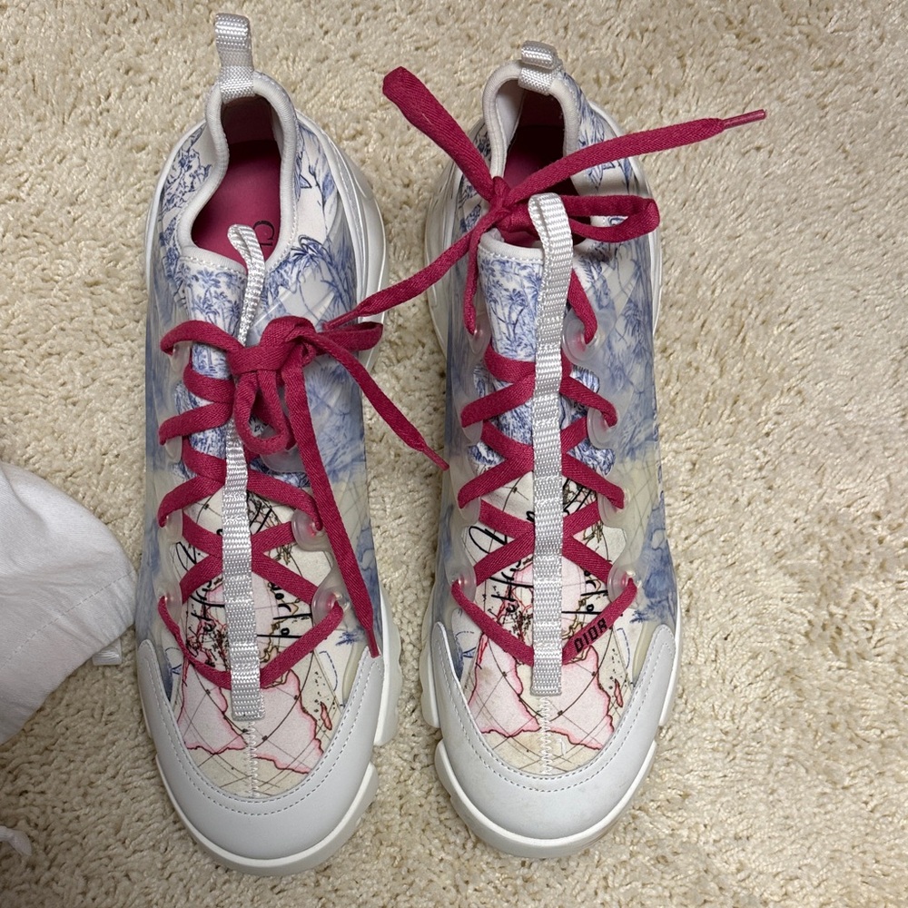 Dion Lee Women's Sneakers with Pink and Blue Accents